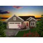 Ranch House Plan Front of Home - Alaine Craftsman Home 051D-0737 - Search House Plans and More