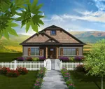 Shingle House Plan Front of Home - Eileen Hill Craftsman Home 051D-0740 - Search House Plans and More