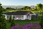 Country House Plan Rear Photo 01 - Haymarket Country Ranch Home 051D-0744 - Search House Plans and More