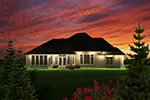 Sunbelt House Plan Rear Photo 01 - Marina Hill Ranch Home 051D-0748 - Shop House Plans and More