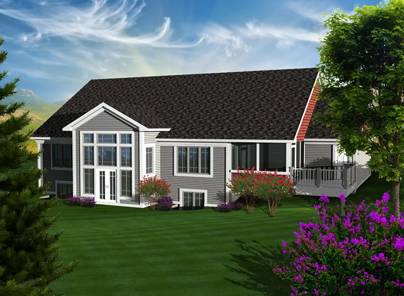 Country House Plan Rear Photo 01 - Cainelle Craftsman Ranch Home 051D-0750 - Search House Plans and More