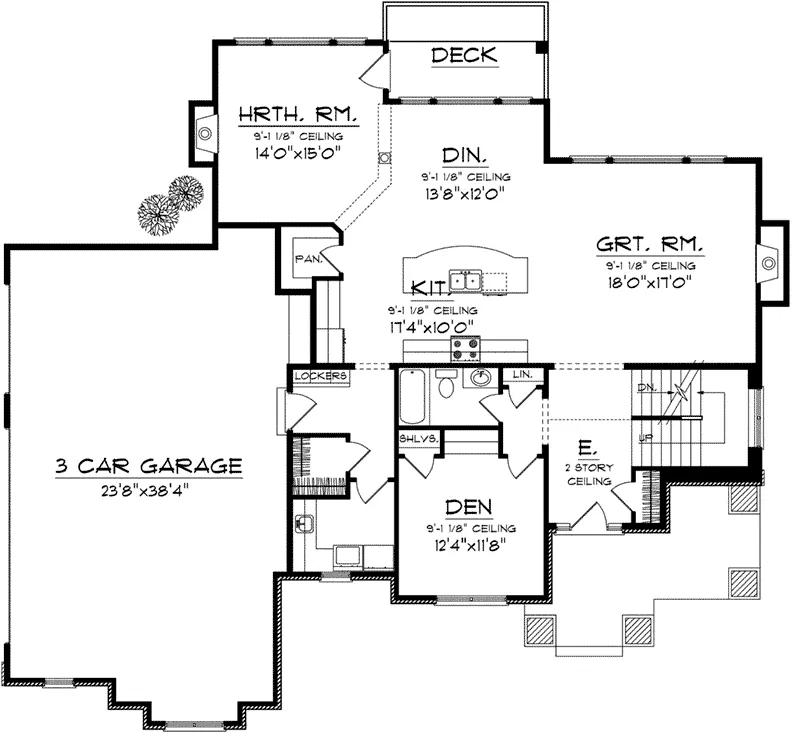 European House Plan First Floor - Fredo European Home 051D-0751 - Search House Plans and More