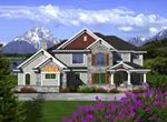 European House Plan Front of Home - Fredo European Home 051D-0751 - Search House Plans and More