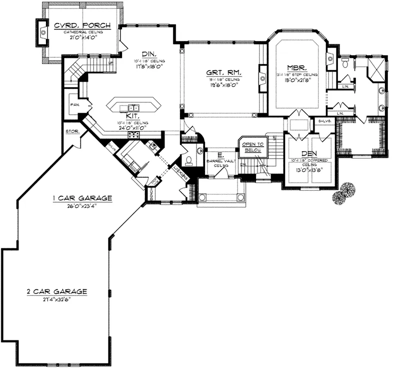 Country French House Plan First Floor - Lorianne European Luxury Home 051D-0755 - Shop House Plans and More