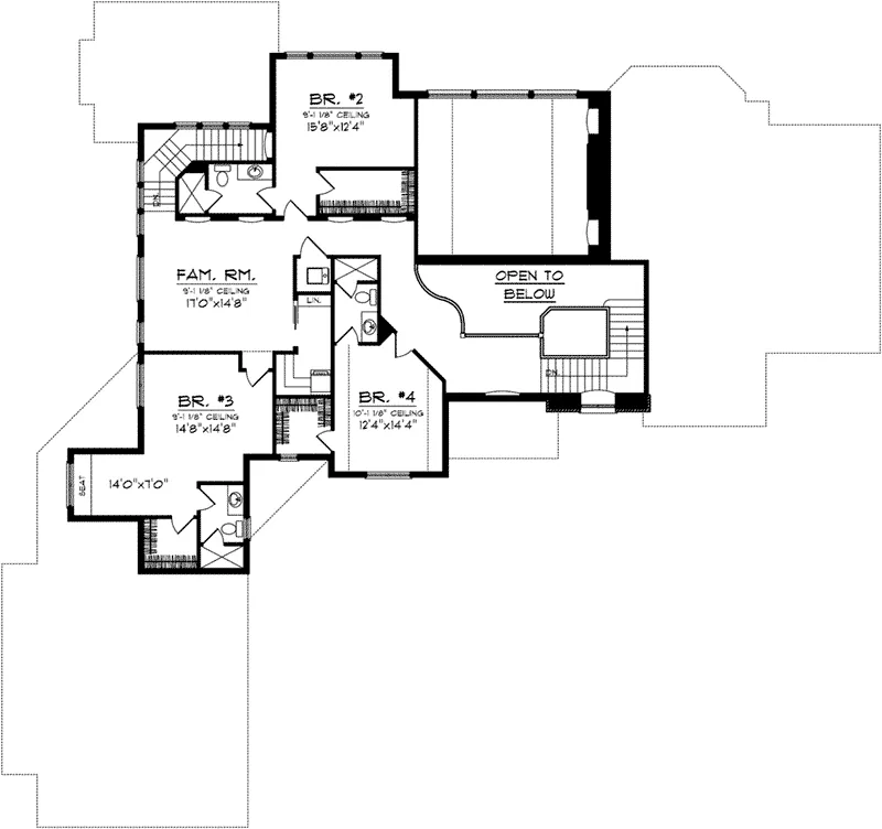 European House Plan Second Floor - Lorianne European Luxury Home 051D-0755 - Shop House Plans and More