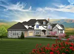 Country French House Plan Front of Home - Lorianne European Luxury Home 051D-0755 - Shop House Plans and More