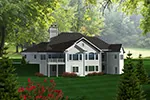 Traditional House Plan Rear Photo 01 - Milo Park Craftsman Home 051D-0756 - Shop House Plans and More
