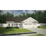 Arts & Crafts House Plan Front of House 051D-0757