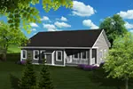 Arts & Crafts House Plan Rear Photo 01 - Torrell Craftsman Home 051D-0757 - Shop House Plans and More