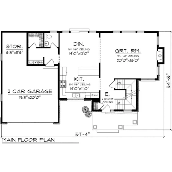 Craftsman House Plan First Floor - Cannonberry Craftsman Home 051D-0759 - Search House Plans and More