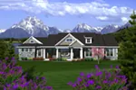 Country House Plan Front of Home - Keller Craftsman Ranch Home 051D-0761 - Search House Plans and More
