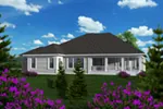 Craftsman House Plan Rear Photo 01 - Flowerhill Craftsman Home 051D-0762 - Search House Plans and More