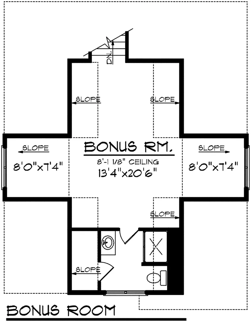 Ranch House Plan Bonus Room - Robyn Country Craftsman Home 051D-0763 - Shop House Plans and More