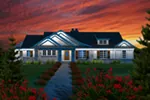 Ranch House Plan Front of Home - Baywood Shingle Ranch Home 051D-0764 - Search House Plans and More