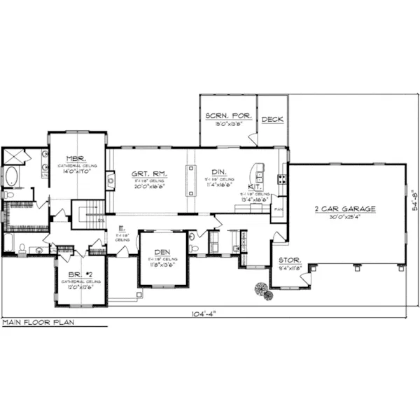 Arts & Crafts House Plan First Floor - Patton Park Craftsman Home 051D-0766 - Shop House Plans and More