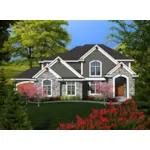 Traditional House Plan Front of Home - Nora Brook Neoclassical Home 051D-0769 - Shop House Plans and More