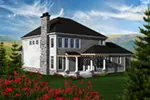 European House Plan Rear Photo 01 - Nora Brook Neoclassical Home 051D-0769 - Shop House Plans and More
