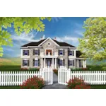 Plantation House Plan Front of House 051D-0770