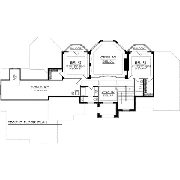 Rustic House Plan Second Floor - Innswood Luxury Home 051D-0771 - Search House Plans and More