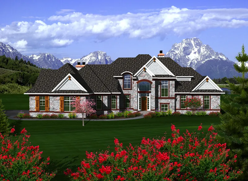 Luxury House Plan Front of Home - Innswood Luxury Home 051D-0771 - Search House Plans and More