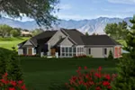 Country House Plan Rear Photo 01 - Stillman Luxury Ranch Home 051D-0772 - Shop House Plans and More
