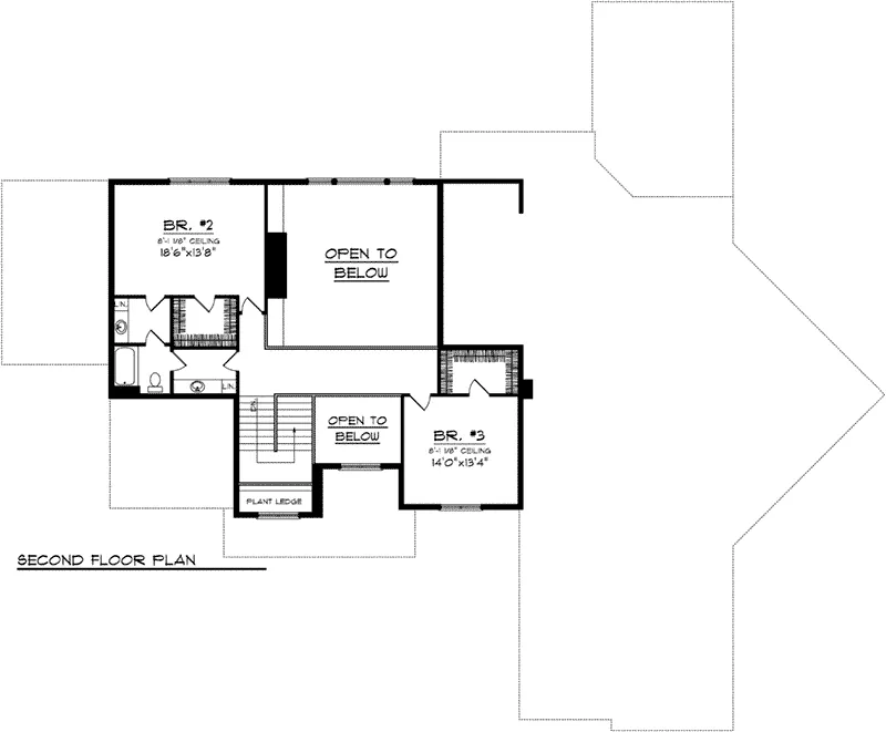 Rustic House Plan Second Floor - Keagan Luxury Shingle Home 051D-0773 - Search House Plans and More