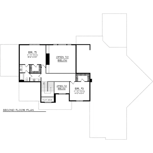 Arts & Crafts House Plan Second Floor - Keagan Luxury Shingle Home 051D-0773 - Search House Plans and More