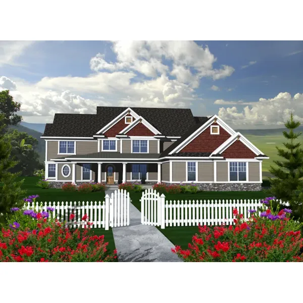 Country House Plan Front of Home - Thomas Creek Luxury Home 051D-0774 - Shop House Plans and More