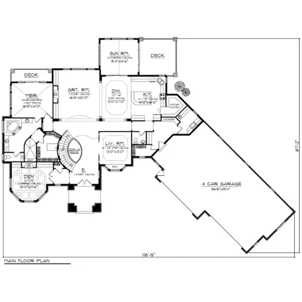 European House Plan First Floor - Jourdain Luxury European Home 051D-0776 - Search House Plans and More