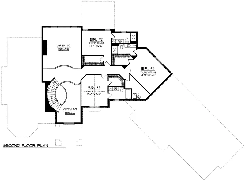 Luxury House Plan Second Floor - Jourdain Luxury European Home 051D-0776 - Search House Plans and More