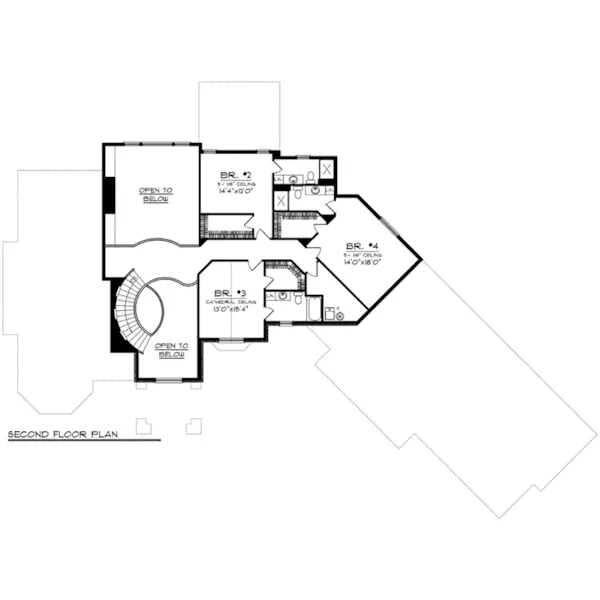 European House Plan Second Floor - Jourdain Luxury European Home 051D-0776 - Search House Plans and More