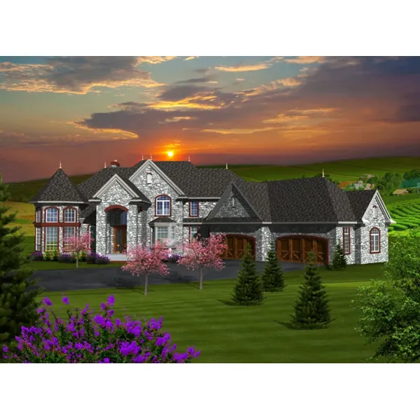 European House Plan Front of Home - Jourdain Luxury European Home 051D-0776 - Search House Plans and More