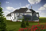Traditional House Plan Rear Photo 01 - Jourdain Luxury European Home 051D-0776 - Search House Plans and More