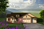 European House Plan Front of Home - Devin European Ranch Home 051D-0778 - Search House Plans and More