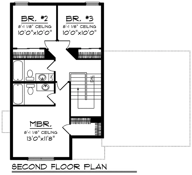 Country House Plan Second Floor - Cassie Country Craftsman Home 051D-0779 - Search House Plans and More