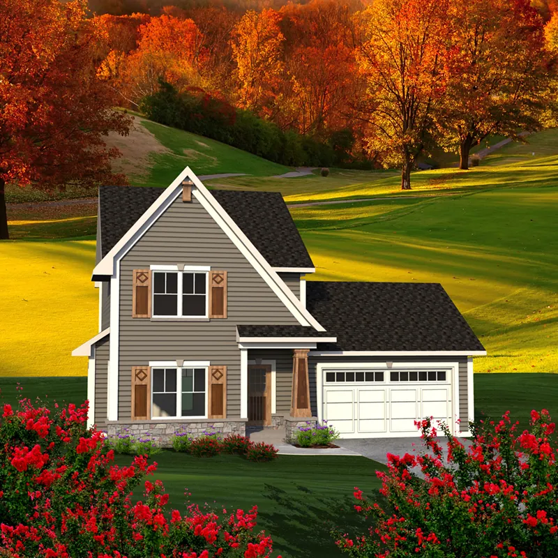 Country House Plan Front of Home - Cassie Country Craftsman Home 051D-0779 - Search House Plans and More