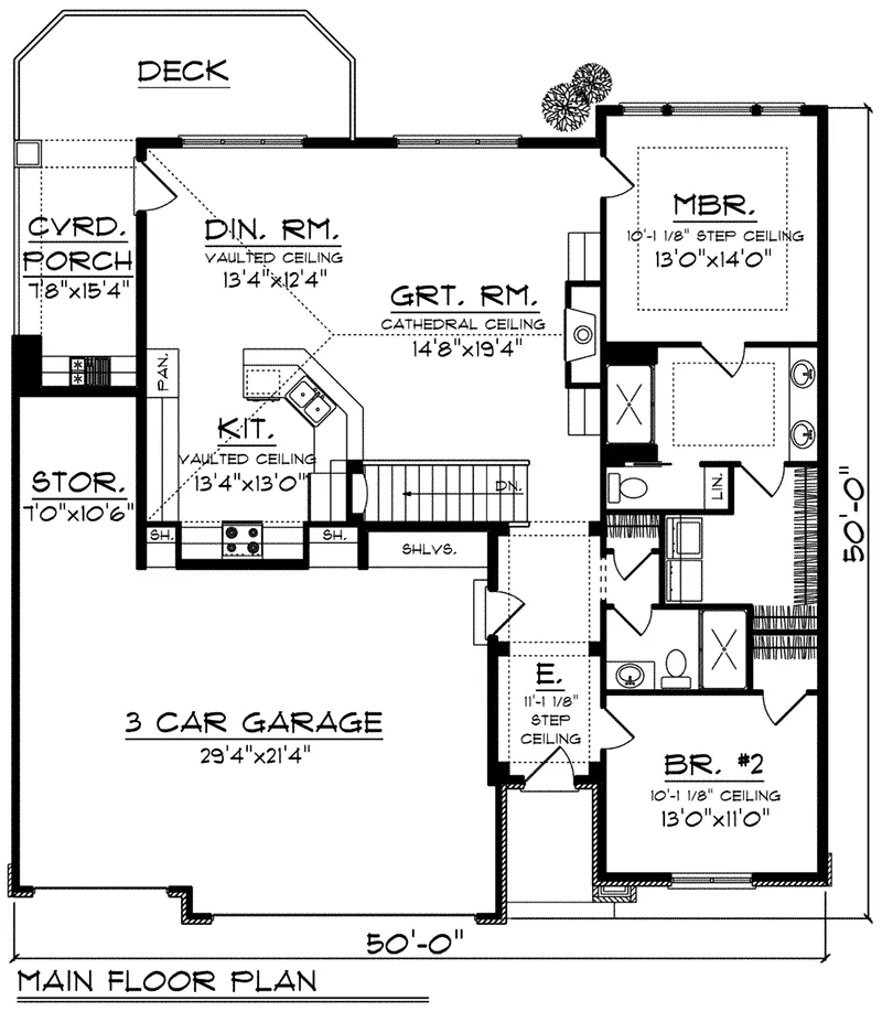 European House Plan First Floor - Geovany Rustic Craftsman Home 051D-0780 - Search House Plans and More