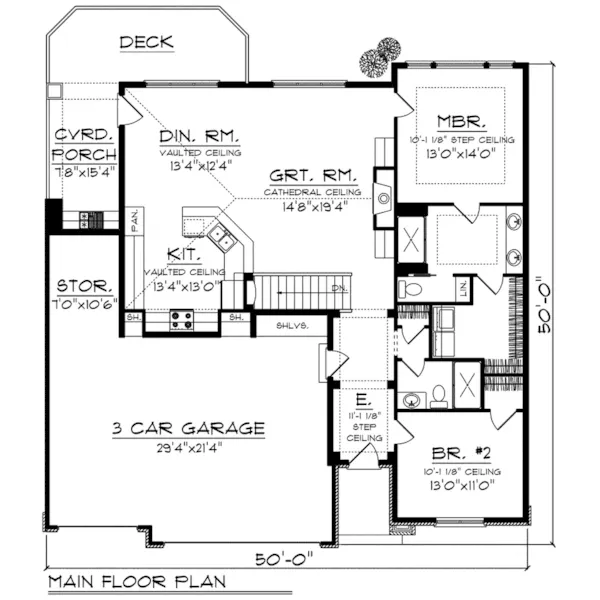 Craftsman House Plan First Floor - Geovany Rustic Craftsman Home 051D-0780 - Search House Plans and More