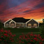 Country House Plan Front of Home - Redell Rustic Ranch Home 051D-0783 - Shop House Plans and More