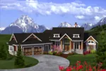 Arts & Crafts House Plan Front of Home - Tavern Creek European Home 051D-0784 - Shop House Plans and More