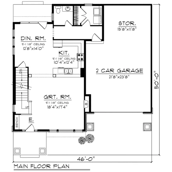 Rustic House Plan First Floor - Dixie Valley Country Home 051D-0786 - Search House Plans and More