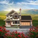 Rustic House Plan Front of Home - Dixie Valley Country Home 051D-0786 - Search House Plans and More