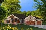 Craftsman House Plan Front of Home - Briton Rustic Craftsman Home 051D-0787 - Search House Plans and More