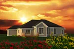 Ranch House Plan Rear Photo 01 - Briton Rustic Craftsman Home 051D-0787 - Search House Plans and More