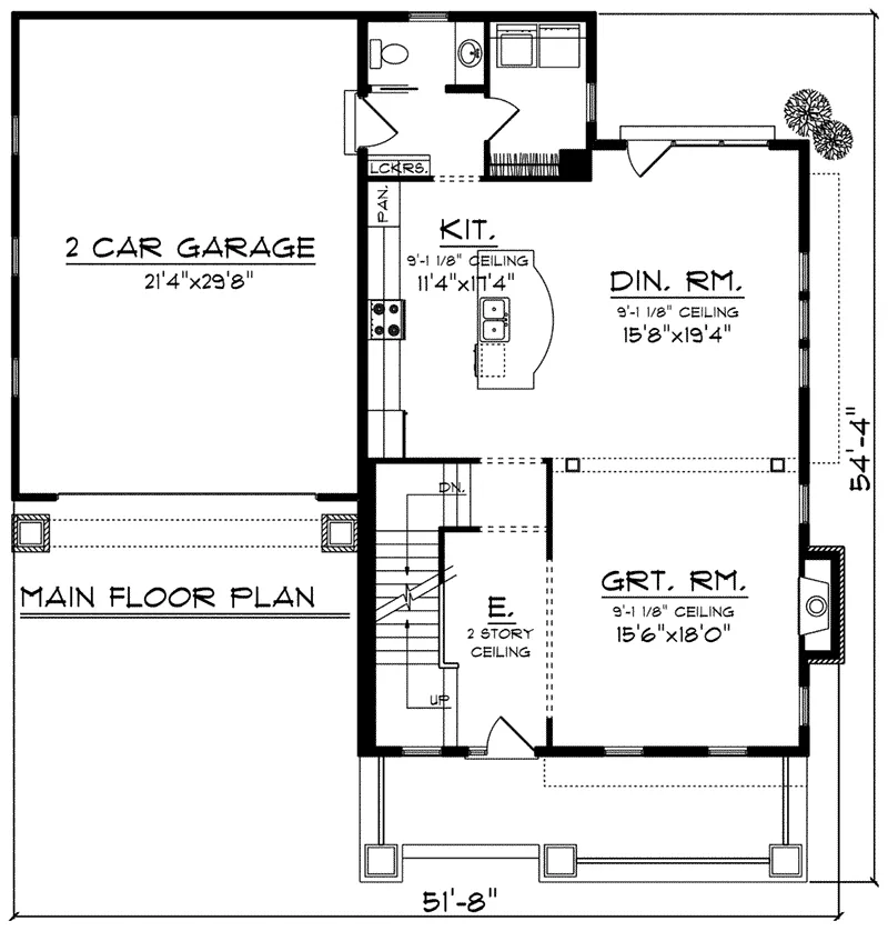 Traditional House Plan First Floor - Howe Two-Story Country Home 051D-0791 - Search House Plans and More