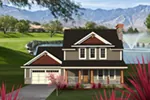 Arts & Crafts House Plan Front of Home - Pinecrest Craftsman Farmhouse 051D-0792 - Shop House Plans and More