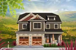 Tudor House Plan Front of Home - Camelia Rustic Craftsman Home 051D-0793 - Search House Plans and More