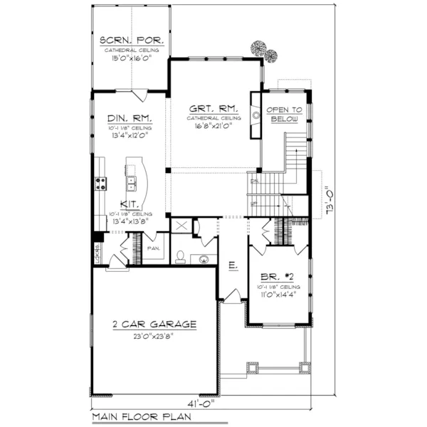 Country House Plan First Floor - Norberg Neoclassical Home 051D-0796 - Shop House Plans and More