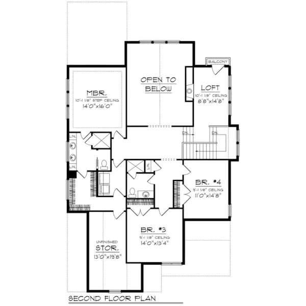 Country House Plan Second Floor - Norberg Neoclassical Home 051D-0796 - Shop House Plans and More