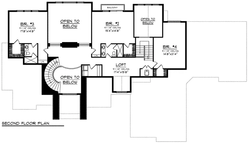 Traditional House Plan Second Floor - Kings Knoll Luxury Home 051D-0798 - Search House Plans and More